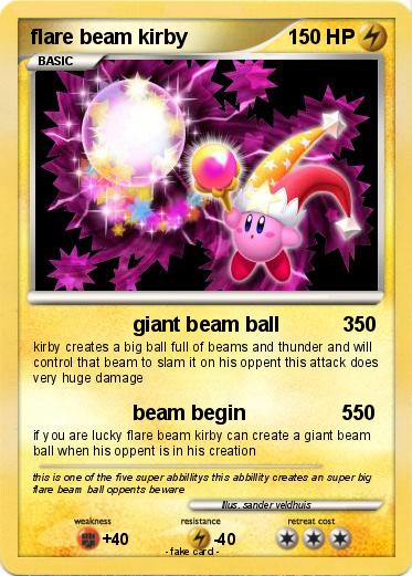 Pokemon flare beam kirby