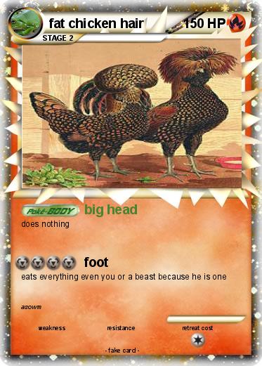 Pokemon fat chicken hair