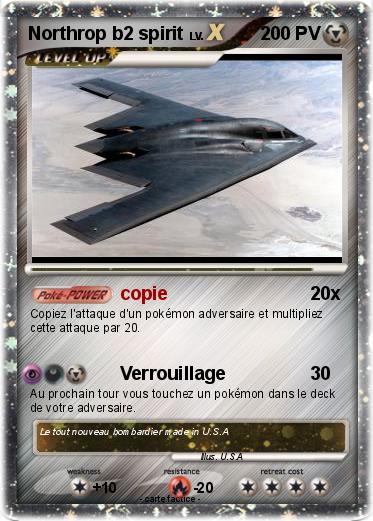 Pokemon Northrop b2 spirit