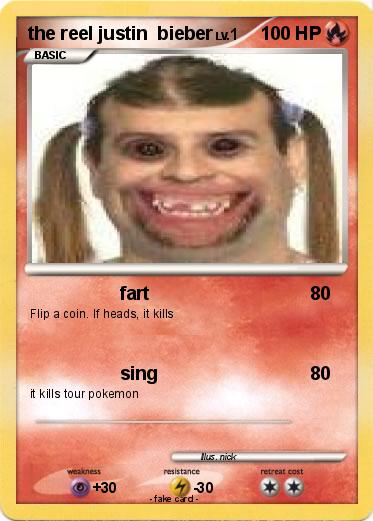Pokemon the reel justin  bieber