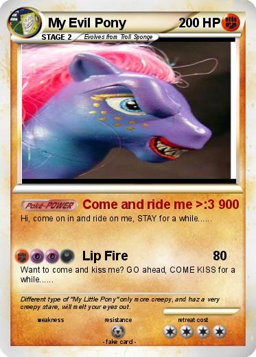 Pokemon My Evil Pony