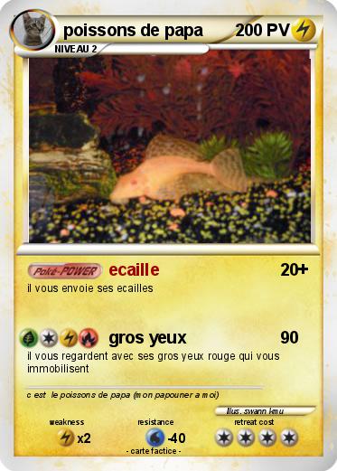 Pokemon poissons de papa
