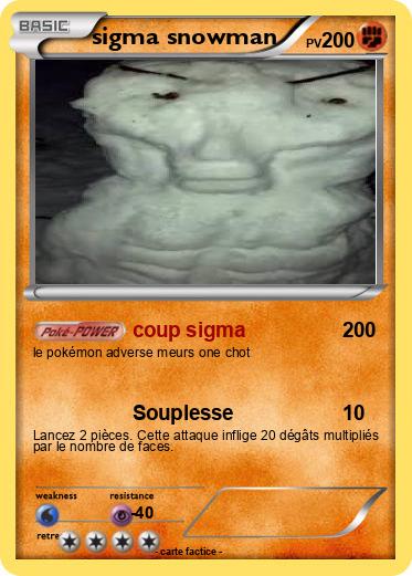 Pokemon sigma snowman