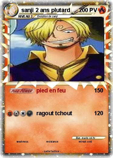 Pokemon sanji 2 ans plutard