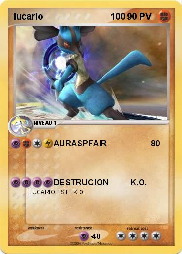 Pokemon lucario                           100