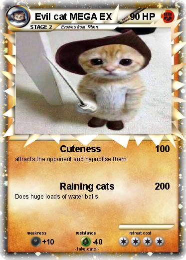 Pokemon Evil cat MEGA EX