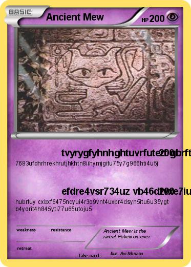 Pokemon Ancient Mew