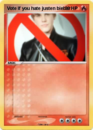 Pokemon Vote if you hate justen bieber