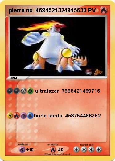 Pokemon pierre nx  46845213248456  