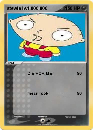 Pokemon stewie lv.1,000,000