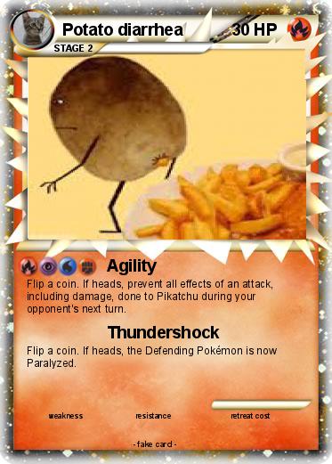 Pokemon Potato diarrhea
