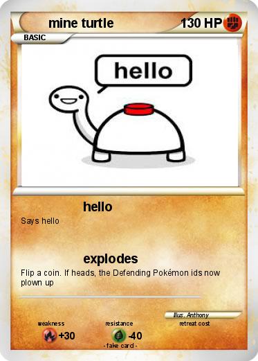 Pokemon mine turtle