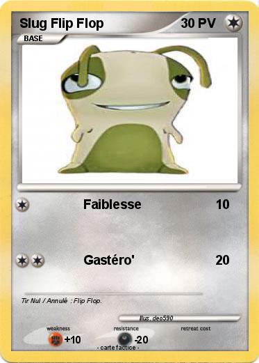 Pokemon Slug Flip Flop