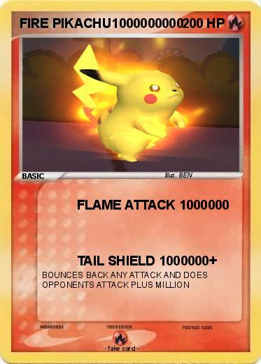 Pokemon FIRE PIKACHU1000000000