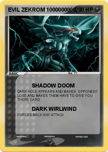 Pokemon EVIL ZEKROM 1000000000