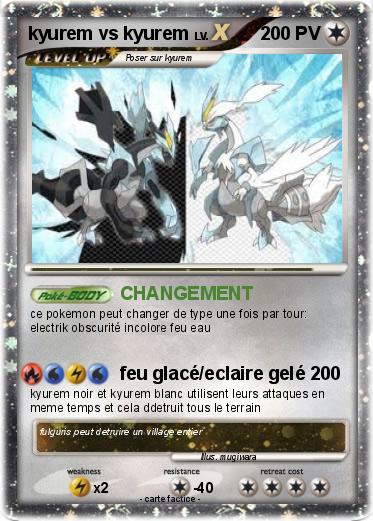Pokemon kyurem vs kyurem