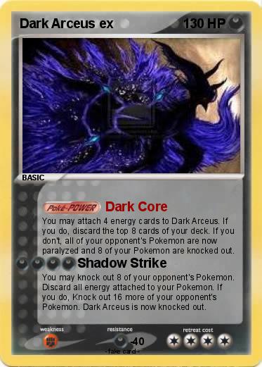 Pokemon Dark Arceus ex