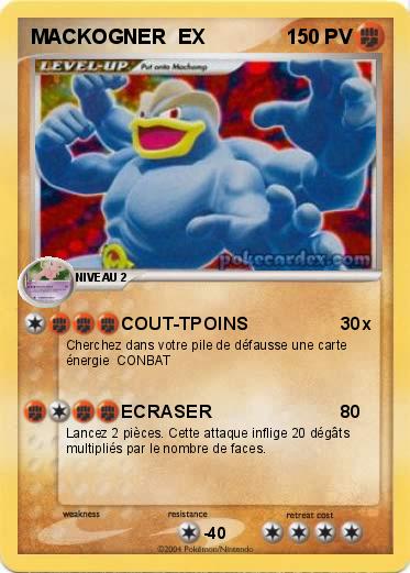 Pokemon MACKOGNER  EX