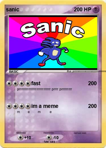Pokemon sanic