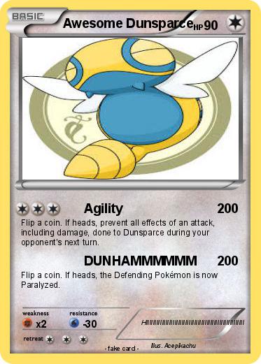 Pokemon Awesome Dunsparce