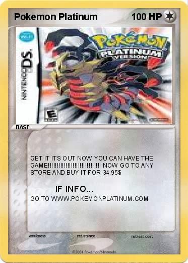 Pokemon Pokemon Platinum