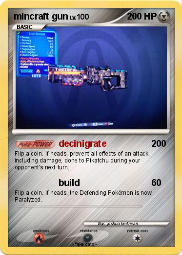 Pokemon mincraft gun