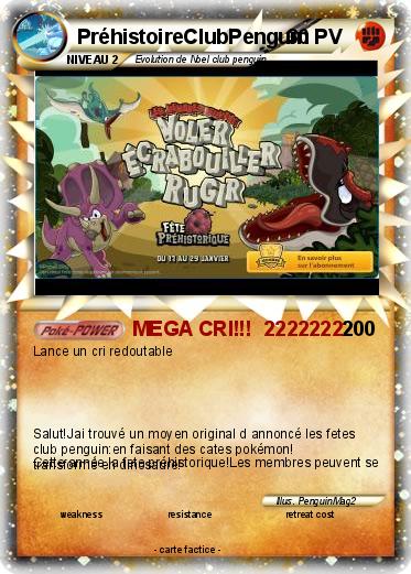 Pokemon PréhistoireClubPenguin