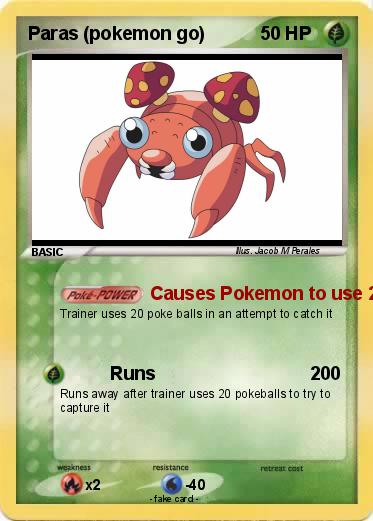 Pokemon Paras (pokemon go)