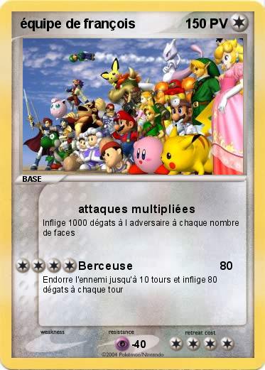 Pokemon équipe de françois