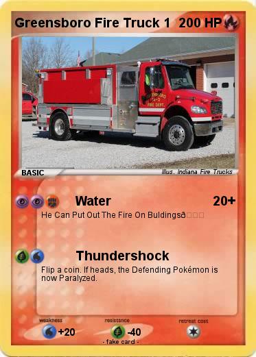 Pokemon Greensboro Fire Truck 1