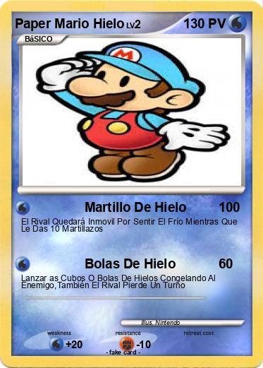 Pokemon Paper Mario Hielo