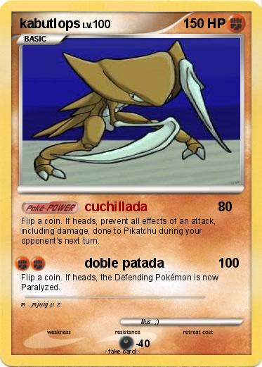 Pokemon kabutlops