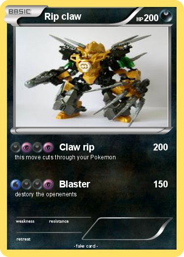 Pokemon Rip claw