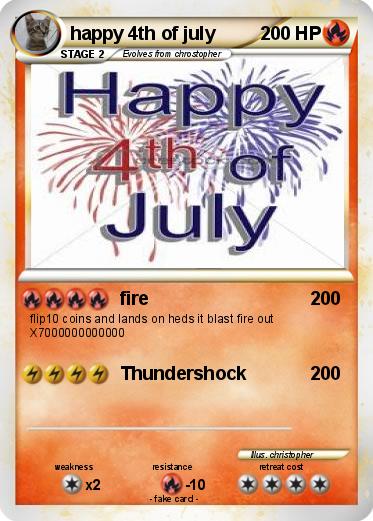 Pokemon happy 4th of july