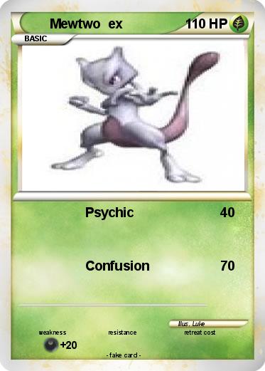 Pokemon Mewtwo  ex