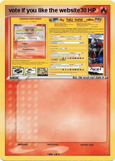 Pokemon vote if you like the website