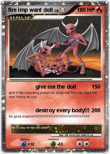 Pokemon fire imp want doll