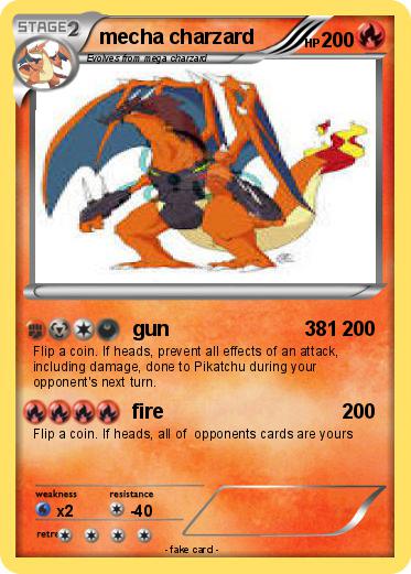 Pokemon mecha charzard