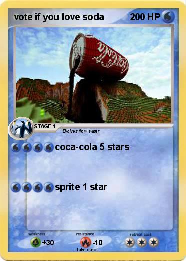 Pokemon vote if you love soda