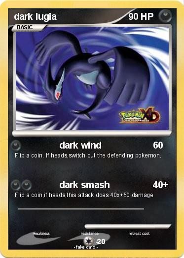 Pokemon dark lugia