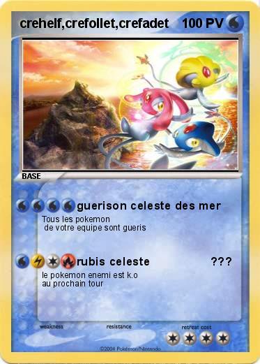 Pokemon crehelf,crefollet,crefadet