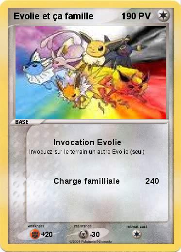 Pokemon Evolie et ça famille           1