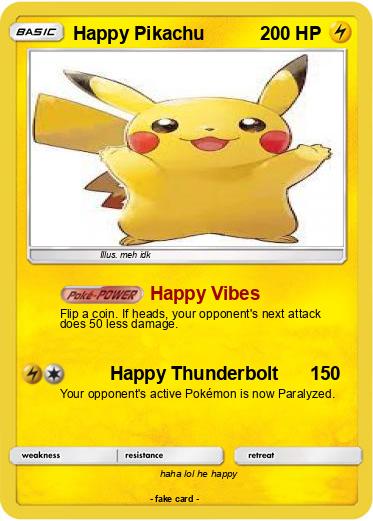 Pokemon Happy Pikachu