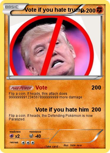 Pokemon Vote if you hate trump