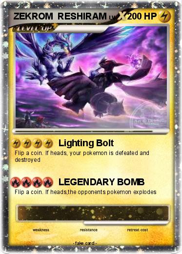Pokemon ZEKROM  RESHIRAM