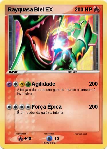 Pokemon Rayquasa Biel EX