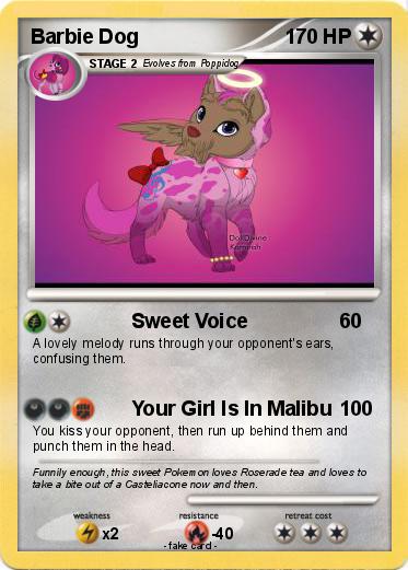 Pokemon Barbie Dog