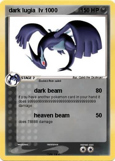 Pokemon dark lugia  lv 1000
