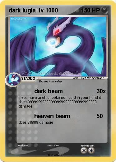 Pokemon dark lugia  lv 1000