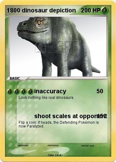 Pokemon 1800 dinosaur depiction